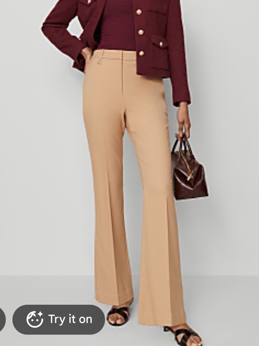 New Ann Taylor Bi Stretch Slim Flare Pants